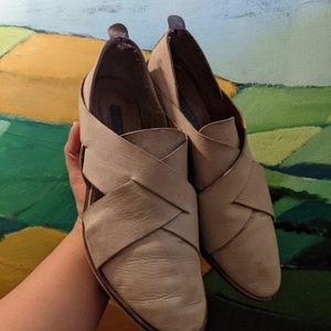 ModernVintage Grey Leather Oxford Shoes   Size 39/8.5